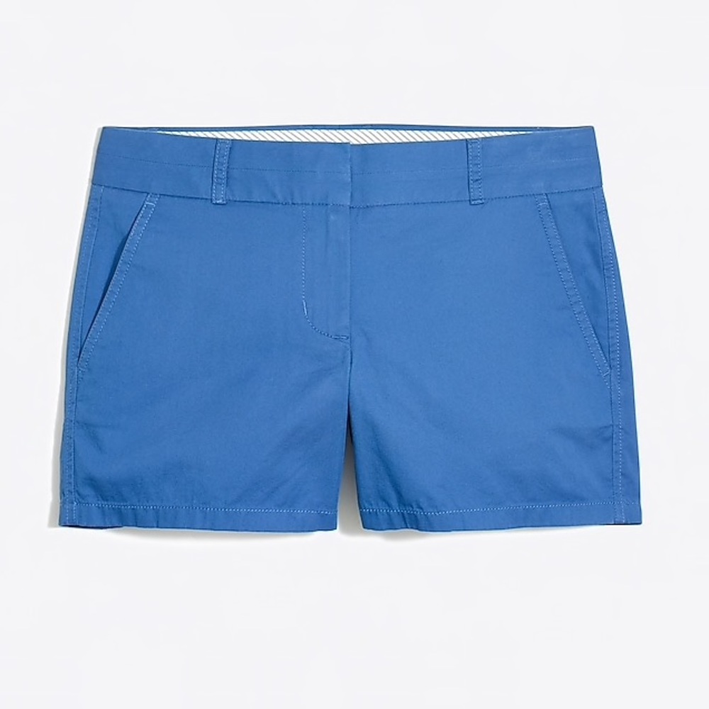 J. Crew** Blue 4” Broken In Chino